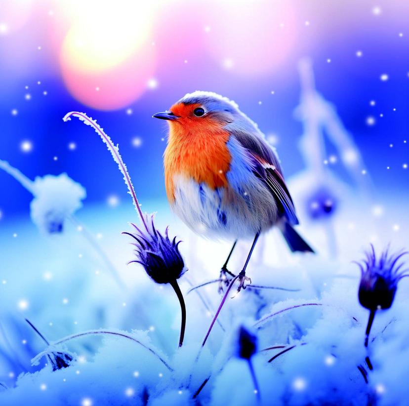 Lavender Robin